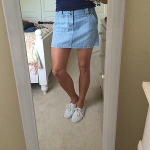 COPY - Light blue denim skirt from Express . So cute !